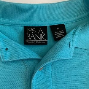 Jos A Banks Teal Polo